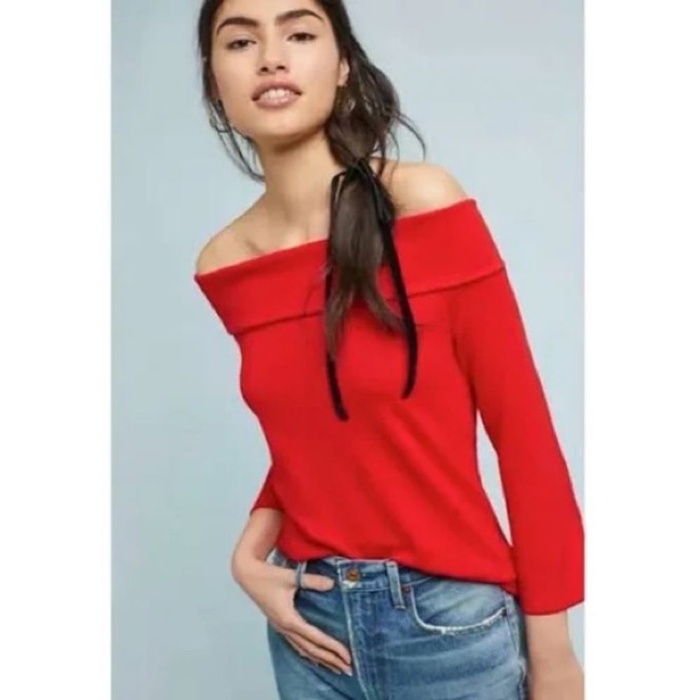 Anthropologie Classic Scoop Neck Top